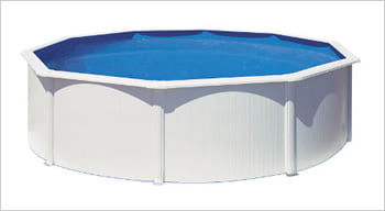 Piscina fuori terra in acciaio GRE Circolare FIJI KIT460ECO - Kit piscina: struttura