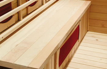 Sauna infrarossi Giada - Incluso nel kit sauna - Panca in legno