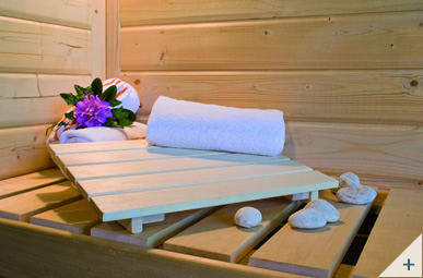 Sauna multifunzione finlandese infrarossi da interno, da casa e da centro benessere Eva: gli interni