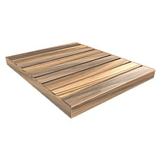 Piatto doccia da esterno in legno di Okumè 100x80x6 cm Arkema D106
