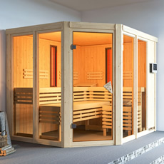 Sauna multifunzione finlandese infrarossi Eva per centro benessere